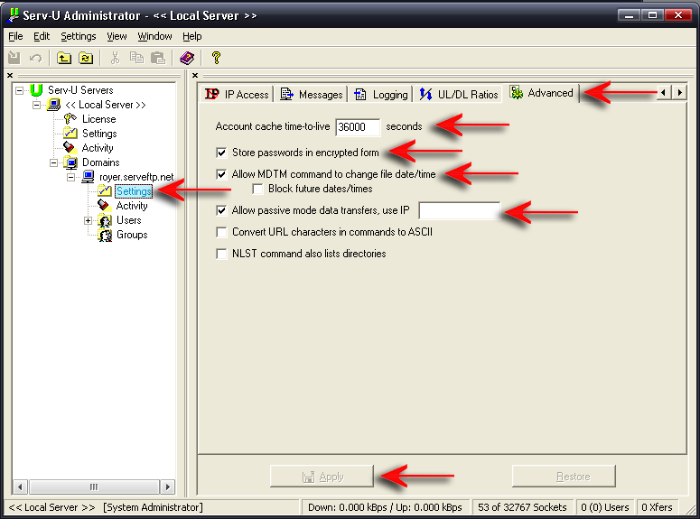 set up home computer with ftp filezilla